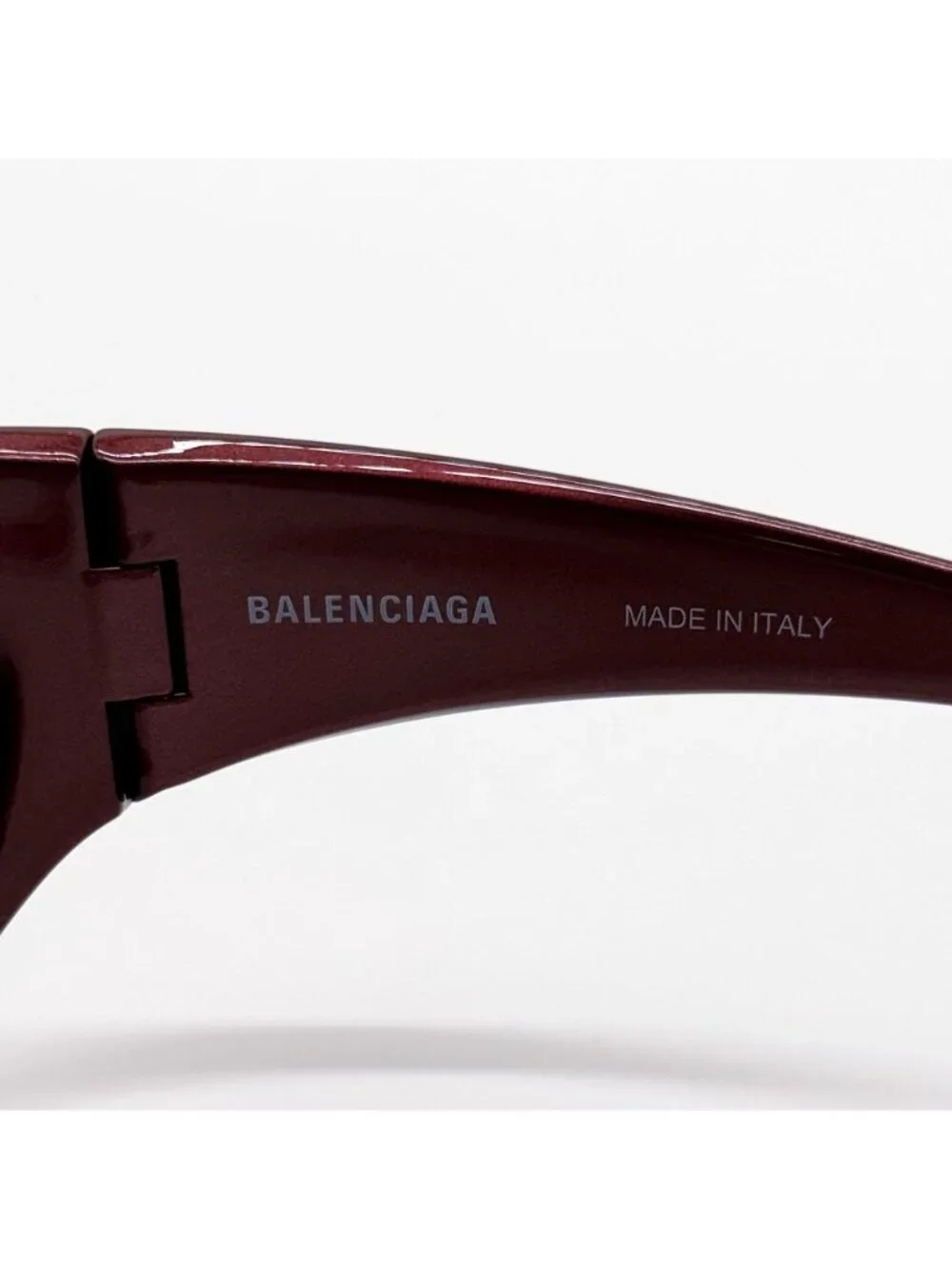 NEW BALENCIAGA BB0317S 002 SUNGLASSES BURGUNDY UNISEX EYEWEAR BALENCIAGA - Picture 8 of 9